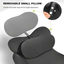 Almohada de espuma viscoelástica en forma de cuña para adultos, ergonómica para dormir boca abajo y leer, con soporte multiposición para sentarse, soporte para la espalda y elevación de piernas, con funda extraíble. - Rosa - Ver 3