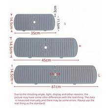 1pc Silicone Sink Drain Mat, Splash Guard For Faucet, Waterproof Drying Mat For Kitchen And Bathroom Countertops, Home Decor,Non-Slip Kitchen Mats For Sink Side, Natural And Hygienic Kitchen Essential For Home And Kitchen Room Decor, Part Of Your Coz - One Size - View 3