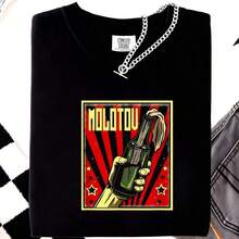 Cola PersonalizadadecóctelMolotovdeanarquía-CamisetaRevoluciónyira220gCamisetabásicodealgodónparahombre-Comodidadinigualable-Adecuadaparatodos elloslaspersonas,SíSeanmujerestúhombres-Tejidoduraderodealtacalidadadecuadoparatodos elloslasestaciones,suavealtactoperohechoparaDetenerse-Topstranspirables-Conjuntosdeotoñoparamujer-Conjuntosdevacacionesparamujer-DisfrazdeHalloweenparamujer-VintageCalleEstiloUnisexoSueltoAlgodónCortoMangaTripulaciónCuelloCamiseta - Negro - Ver 1