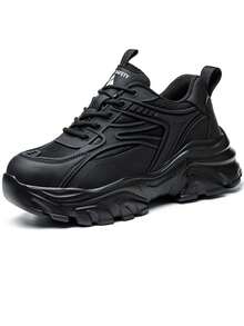 Dian Sen Zapatos de con puntera de acero, ligeros y de talla pequeña, zapatos de trabajo y deportivos para hombres, zapatos con puntera de acero fáciles de usar, zapatos de trabajo y deportivos cómodos y transpirables, versión para mujer, zapatos de trabajo para hombres, zapatos de con puntera de acero anti-aplastamiento para hombres, zapatos deportivos de con puntera de acero anti-aplastamiento para hombres (talla EUR35.5-EUR37.5 demasiado pequeña, elija una talla talla grande grande) - Negro - Ver 16