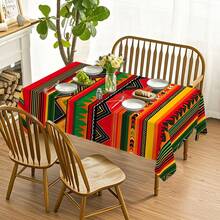 1 chiếc khăn trải bàn in họa tiết trừu tượng - 100% Polyester, hình chữ nhật, dệt, thích hợp cho nhà bếp, phòng ăn, tiệc tối, dã ngoại, hẹn hò, đám cưới, trang trí tiệc theo chủ đề, sử dụng trong nhà và ngoài trời. - Nhiều màu - Xem 13