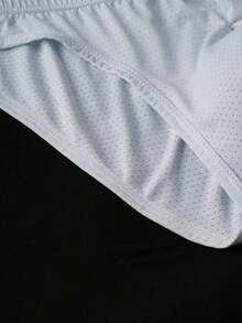 Norcotton Bragas blancas de malla de tiro bajo Norcotón, entrepierna sexy de una sola capa - Blanco - Ver 5