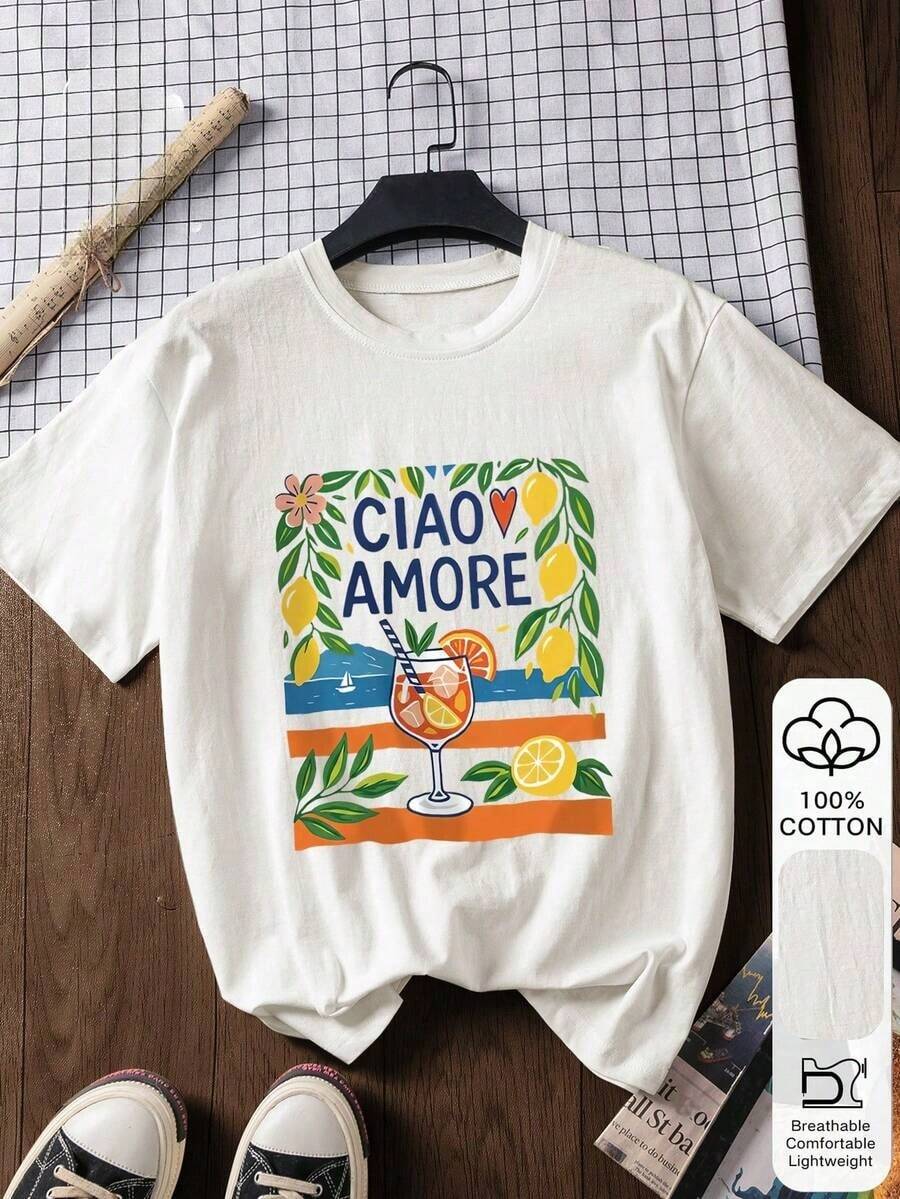 1PiezaModaInformalParaHombresYBlusa de Mujerdemangacortadealgodón100%conestampadodeletradelimón,tallagrande,paramujer,deestilocasualydemodacamisetagráficotelasuave,ropadealgodón,ropaexterior,estampado,camisetadeverano,camisetademujer,partesuperiorropadeverano,conjunto de ropadevacaciones,estilodeviaje,vibradeplaya,ropaderesortminimalista,estilodevacacioneseslaislaestadodeánimodeverano,inspiracióndeconjunto de ropadeverano,ropaderesortestilojuntosalaplaya,París,ElÁngeles,Londres,BanokEl blanco es versátil, fácil de combinar, adecuado para el uso diario, el estilo urbano, los conjuntos de vacaciones y la ropa de fin de semana. - Blanco - Ver 1