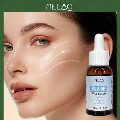  MELAO Glutathione Face Serum, Hydrating & Nourishing Facial Essence, Daily Skin Care Serum To Support Smooth, Radiant & Even-Toned Skin, Suitable For All Skin Types, 30ml