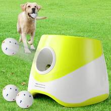 Automatic Ball Launcher For Dogs - 3-Speed Adjustable Dog Training Machine With 3 Chew-Proof Tennis Balls, - (Low Voltage <36V) Automatic Launcher, Indoor/Outdoor Automatic Ball Thrower For Puppy Training & Play - 彩色 - 查看 9