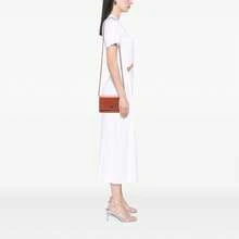 Authenticated Chanel PRE-OWNED CC Embossed Patent Camellia Wallet On Chain Bag - 粉色 - 查看 4