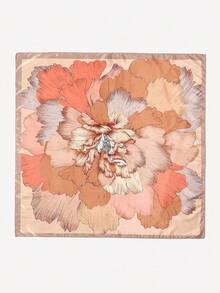 1 chiếc khăn/khăn bandana in họa tiết hoa dành cho nữ, phong cách boho, khăn quấn tóc bằng lụa, thích hợp cho các bữa tiệc bể bơi mùa hè, lễ hội âm nhạc trên bãi biển và thời trang đường phố. - Màu Hồng  San hô - Xem 4