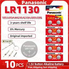 Panasonic 10-100节松下189 LR1130 AG10 SR1130 389 V10GA LR54 SR54碱性纽扣电池，适用于手表、计算器、玩具等。 - LR1130 Panasonic (GF) - 查看 9