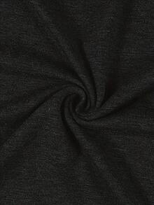 Camiseta de mujer para primavera y verano - Negro - Ver 3