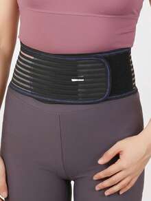 4pcs Adjustable Waist Support Belt, Made Of Elastic Spandex Material, Suitable For Yoga, Fitness, Pilates And Other Sports. Hand Washable Design With Hook And Loop Closure, No Electric Stretcher Needed. - Multicolor - View 2