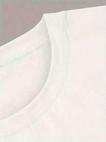 Camiseta de mujer con estampado de dibujos animados para primavera y verano, estilo urbano moderno. Corte minimalista y atemporal, altamente versátil para el transporte diario, viajes al aire libre y salidas informales. Diseño elegante y llamativo, crea fácilmente looks modernos y a la moda con gran comodidad. |     Diseño exquisito |     Suelto y cómodo |     Fácil de combinar | - Blanco - Ver 3