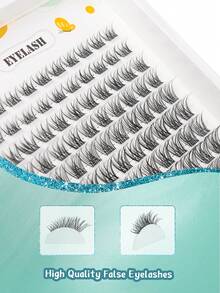 120 piezas Racimos de pestañas DIY para extensión de pestañas, racimos de pestañas con banda invisible de 8-16 mm, extensiones de pestañas en racimos con rizo C - C - Ver 2