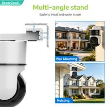 RecorGood 1pc Owl-Shaped Security Camera, Clear Night Vision, 355° Horizontal Rotation & 90° Vertical Rotation, Two-Way Audio, Motion Tracking, Suitable For Home & Outdoor Monitoring, Supports SD Card/Cloud Storage (Max 128GB) - Black and White - View 11