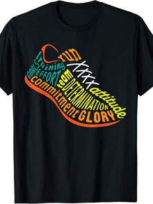 Long Distance Runner XC Running CrO1SS Country Training T1S1Hirt - 黑色 - 查看 1