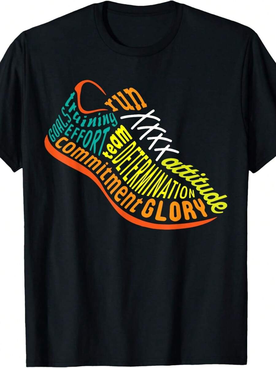 Long Distance Runner XC Running CrO1SS Country Training T1S1Hirt - 黑色 - 查看 1