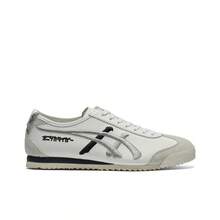 Onitsuka Tiger Scarpe Casual Basse MEXICO 66 NM, Comode, Morbide, Antiscivolo E Durevoli, Unisex, Bianco/Argento - 1183C320-102 - 查看 4