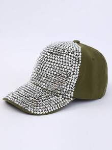 Mũ lưỡi trai nữ đính pha lê, kiểu dáng thường ngày, vành cong điều chỉnh được, mũ snapback, mũ chống nắng ngoài trời unisex, thời trang đường phố, phù hợp cho sử dụng hàng ngày, đi biển, du lịch. - Nhiều màu - Xem 24
