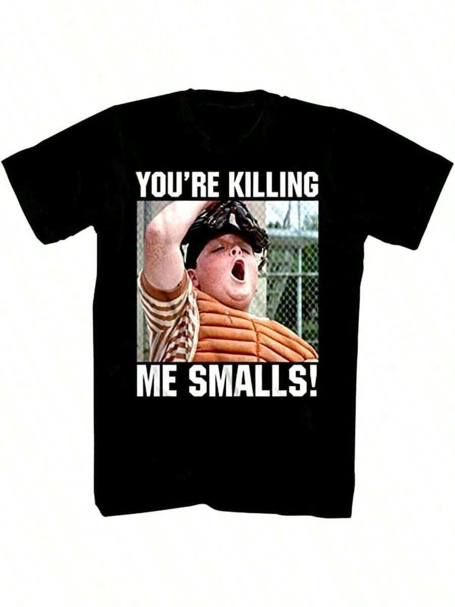Me estás matando, Smalls, Sandlot - Camiseta gráfica para hombre, estilo vintage retro de los años 80 y 90, camiseta de gira de banda de música, manga corta, algodón, informal, para verano. - Negro - Ver 1