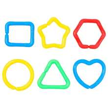 Geometric Ring Interlocking Puzzle Toy, Children's Educational Toy, Connecting Rings Toy For Parent-Child Interaction - 彩色 - 查看 4