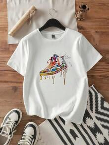1 Women's Oktoberfest Graphic T-Shirt (Sizes S-2XL) - Black 100% Short Sleeve Crew Neck T-Shirt With Colorful Beer Mug Design And German Text, Fun Oktoberfest Party Outfit For Beer Lovers, Casual, 180g, 100% Cotton. - 白色 3 - 查看 12