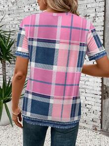 Camiseta holgada de mujer con gráfico de corazón minimalista casual para el Día de San Valentín, Carnaval, corazón lindo y casual - Multicolor 8 - Ver 2
