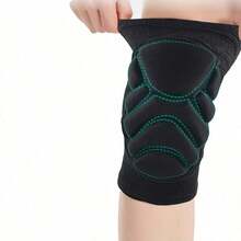 1pc Thick EVA Foam Knee Pads, Elastic & Breathable, Provide Knee Support, Suitable For Dancing, Volleyball, Running, Basketball And Other Sports, Unisex Design (Single Pack) - Black - View 11