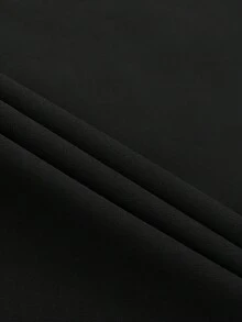 Camiseta Holgada para Mujer - Suave y Transpirable, para Verano, Oficina o Descanso - Lavable aáquina, Básica y Cómoda - Negro - Ver 3