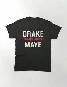 Camiseta Unisex Estilo Rock de Drake Doing Big Things - Cuello Redondo Holgado Casual con Estampado para Uso Diario playeras de mujer - Negro - Ver 1