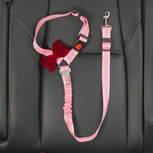 1件升级版宠物车载安全牵引绳，狗狗车载配件，创意宠物安全带扣，猫咪车载安全牵引绳，可爱车载牵引绳，安全扣固定牵引带车载链多功能宠物安全牵引绳，双向设计可悬挂或扣上，狗狗安全带，宠物安全带套装 - 蝴蝶結 - 查看 11