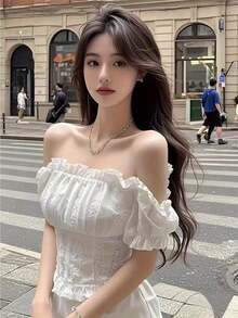 Women Tops - ホワイト - View 1