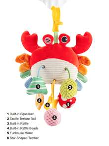 Baby Crib Hanging Rattle Toys, Car Seat Hanging Toys, Stroller Hanging Decorations, Infant Soothing Wind Chimes, Newborn Gift - Multicolor - View 3