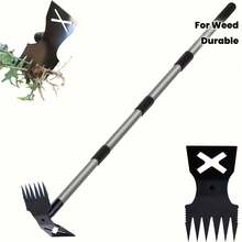 UPPVU Premium Steel Hardened Hollow Weeding Trowel -Handheld Garden Cultivator, Efficient GardenMaintenance, Rust-Resistant Durable, Suitable ForVegetable Garden, Flower Garden - Four Sections - View 1
