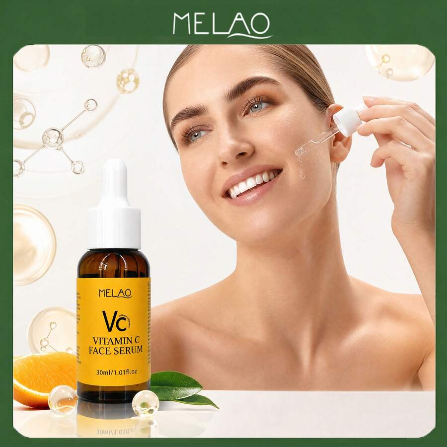 MELAO 维生素 C 面部精华液,亮肤抗氧化面部精华,日常护肤精华,令肌肤光滑、均匀透亮,30毫升 - 30毫升 - 查看 1