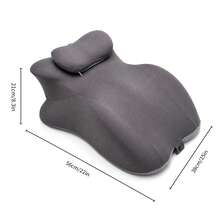 Prone Pillow Memory Foam Body Pillow, Ergonomic Wedge Pillow For Bed Pillows & Sofa, Comfortable Reading Pillow For Prone Lying, Sitting Support & Leg Elevation, Removable & Easy-Care Cover - màu đen - Xem 9