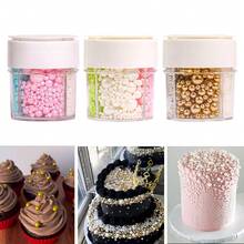 1 Set Mixed Size Gold, Pink, White, Blue Pearl Decorative Beads, Suitable For Cake Decoration, DIY Crafts And Party Supplies - Multicolor - View 11