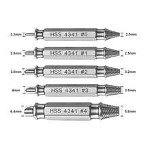 6Pcs Damaged Screw Extractor Drill Bit Set, Broken Bolt Screw Remover Tool, High Hardness Woodworking Repair Tools, 2026 New(Silver 6pcs With Box) - 6pcs With Box - View 5