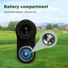 IMeter 650 Yards Golf Rangefinder 6X Magnification With Slope Adjustment Vibration Fast Flag Locking Angle Distance Meter Black Sport Range Finder - Black - View 8