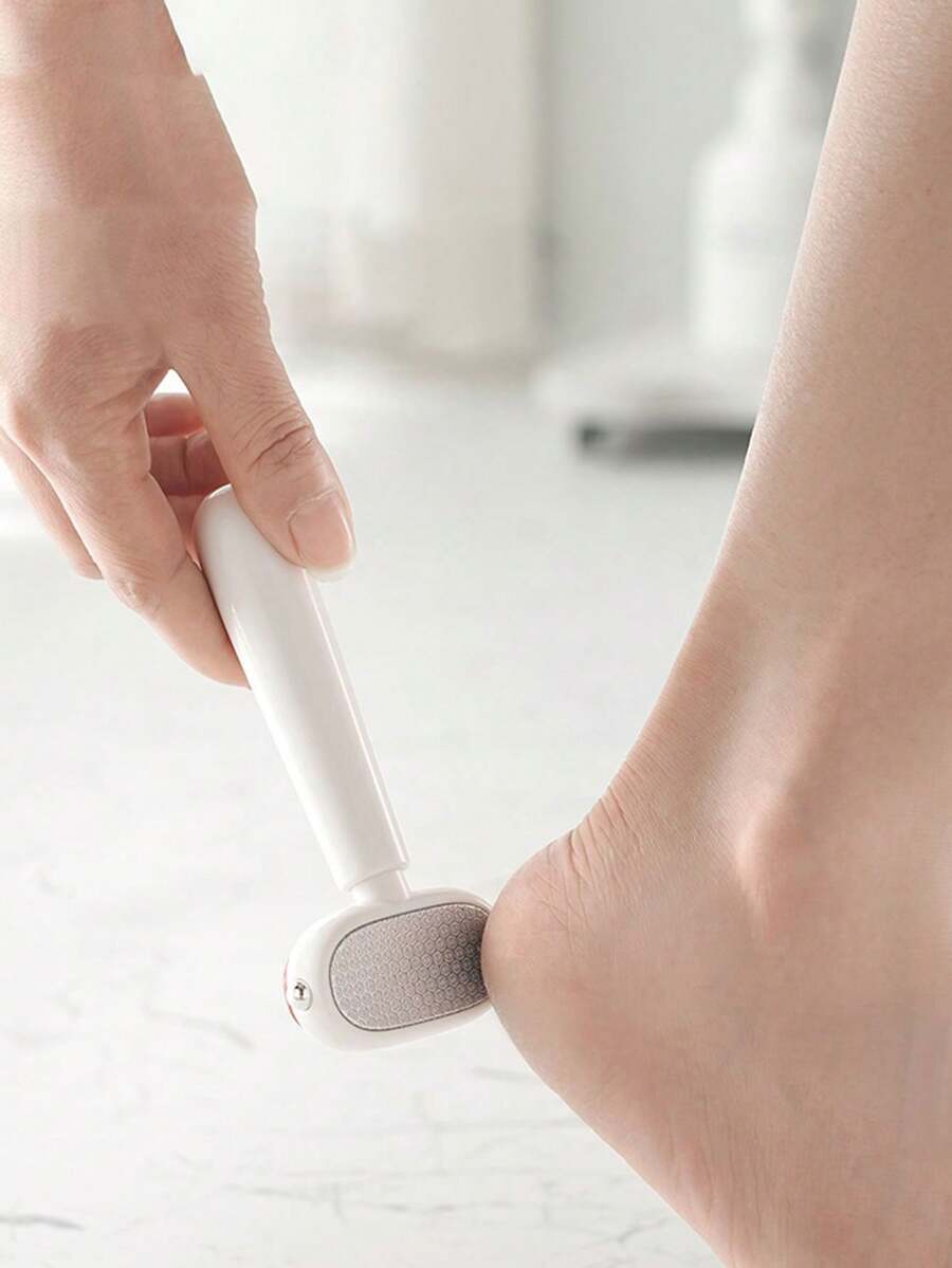 1pc Double-Sided Foot File, Multi-Functional Foot Care Tool, Designed With Practical Grinding Stone, Easily Removes Calluses, Thick Dead Skin And Stubborn Corns, Gentle Care For Rough Foot Skin, Interchangeable Replacement Heads, And Easy To Use, Essential Foot Care Item For Daily Home Use, Suitable For All Ages, Quickly Smooth And Soften Feet Skin - Pumice Stone - View 1