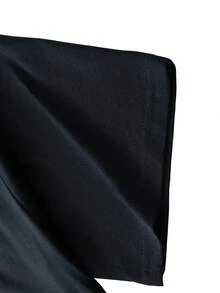 T-shirt homme été, streetwear, T-shirt homme 100% coton, haut d'été à manches courtes, coupe ajustée, col rond, tendance, mode, décontracté, polyvalent, motif imprimé abstrait à lignes géométriques. - Noir - Voir 3
