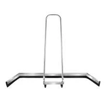 WUPYI Raschietto per acqua in acciaio inox, dispositivo di drenaggio superficiale, raschietto in gomma, raschietto per campi da basket, rimuove l'acqua piovana, con ruote universali - A - Visualizzare 9