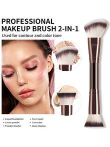 Bộ 6 cọ trang điểm đa năng, bao gồm cọ nền, cọ che khuyết điểm, cọ phấn phủ, cọ tán phấn mắt, cọ nền cong, lông mềm mại, lý tưởng cho người mới bắt đầu trang điểm toàn mặt. - Nhiều màu - Xem 8