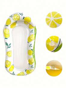 1 pieza Balsa inflable de PVC extra grande con hamaca de malla, silla de agua inflable para adultos con diseño de sombrilla - Accesorios esenciales plegables y portátiles para fiestas en la playa y la piscina, accesorios imprescindibles para relajarse en la piscina, accesorios de piscina duraderos - Ver 8