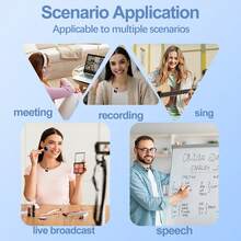 Professional Wireless Lavalier Microphone, Wireless Lavalier Mic Compatible With Iphone & Type-C Phones, Perfect For Video Recording, Teaching, Interviews, Vlogging, Live Streaming, Receiver:300mAh, Microphone:60mAh 3.7V Rechargeable Lithium Battery - View 9