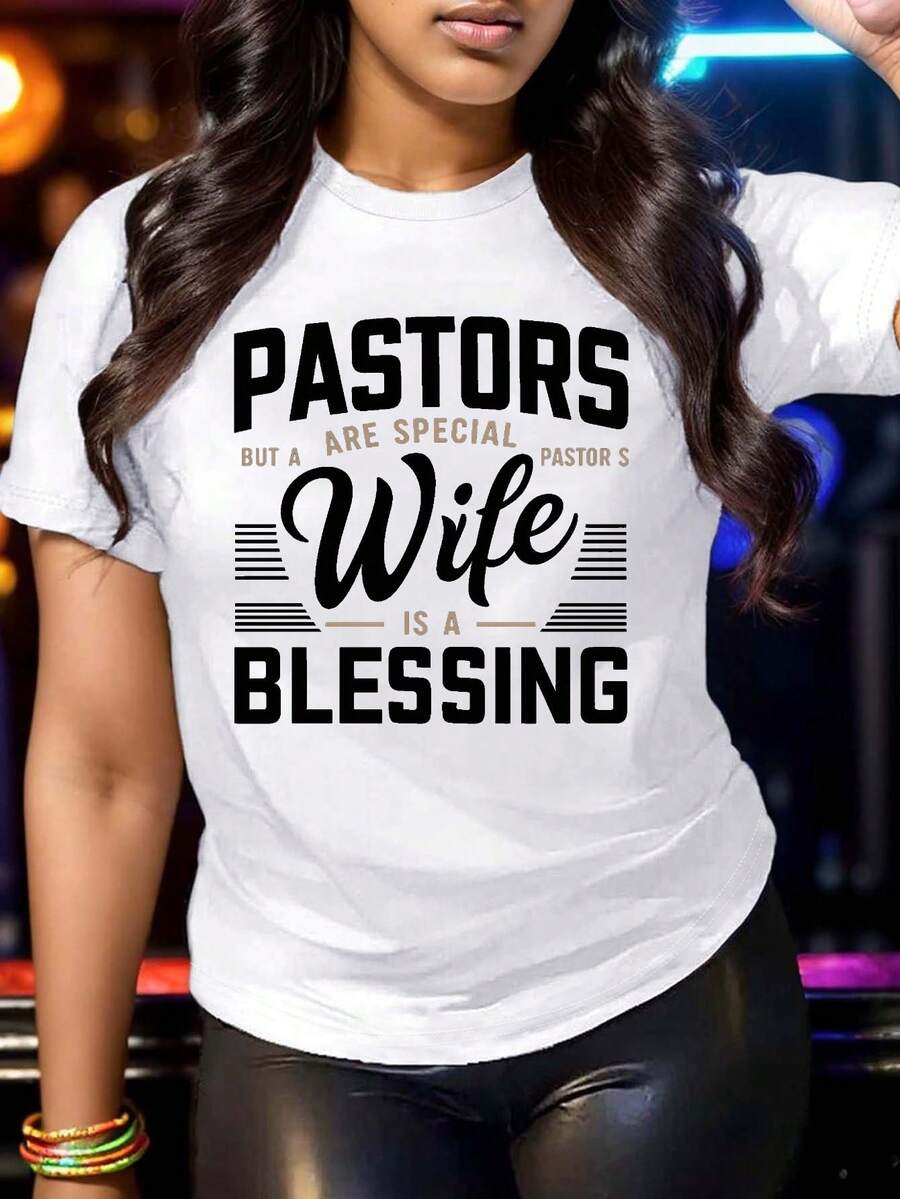 PASTORS ARE SPECIAL es una camiseta de mujer de puro algodón, cómoda y de buen ajuste. - Blanco - Ver 1