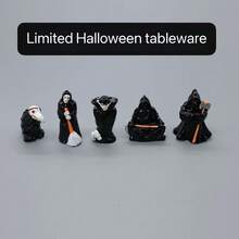 5 Buah Figur Hantu Halloween Menyeramkan, Boneka Mini untuk Dekorasi Meja, Kamar Tidur, Ruang Belajar, dan Mobil, Hadiah Lucu, Kreatif, dan Unik untuk Teman & Pelajar - MultiWarna - View 8