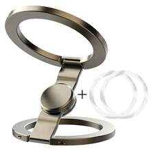 1pc Minimalist Double-Sided Magnetic Gyroscope With Magnetic Bearing, Ultra-Light & Ultra-Thin, Strong Adsorption 360° Rotation, Foldable Universal Phone Holder, Alloy Material, Portable, Suitable For Office, Kitchen, Bathroom, Bedside, Gym, Car - Multicolor - View 13
