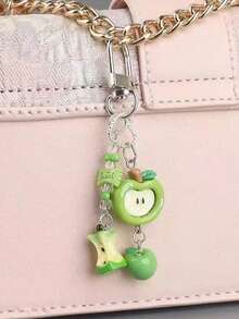 1pc Apple Phone Charm, Mobile Phone Chain, Handmade Beads, Mobile Phone Hanger, Mobile Phone Hanger Cord, CDD Camera Anti-Detachment Chain, Travel Anti-Detachment Mobile Phone Chain, Bag Pendant, Keychain, Apple A IrPods Pro Bluetooth Earphone Case Hanger, Holiday Birthday Gift For Women - Multicolor - View 6
