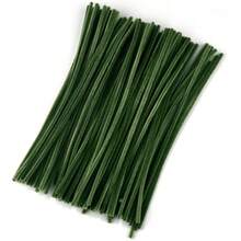 Set Of Rotating Rod Pieces, DIY Materials, Children's Toys, Plush Rods, Rotating Rods, Chenille Flower Stems, Creative Strips, Handmade Educational Materials. - Army Green - View 12