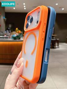 KOOLIFE 磁吸奢華半透明 PC 背板，親膚觸感，全方位防護，防撞防摔 Apple 手機保護殼，附掛繩，適用於 iPhone 17 Pro Max、16 Pro Max、15 Pro Max、14 Pro Max、13 Pro Max、17 Pro、16 Pro、15 Pro、14 Pro、13 Pro、17、16、15、14、13、12 Pro Max、12 Pro、12、11 機型；適合男女日常配戴，節日禮物首選 - 灰色 - 查看 4