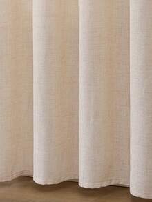 1 tấm rèm cửa hiện đại màu be, chất liệu cotton pha lanh dày dặn, cản sáng một phần - Chống tia UV, cách nhiệt, cản sáng hoàn toàn, kiểu treo có túi và khoen, không tẩy trắng, chủ đề nghệ thuật cho phòng ngủ, cách nhiệt cản sáng một phần, giảm tiếng ồn - Lý tưởng cho phòng ngủ, nhà nông thôn và trường học, giúp ngủ ngon (Trọng lượng vải 220g) - A - Xem 2